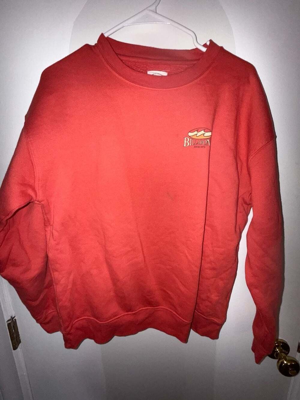 Billabong Floral Wave Graphic Sweatshirt Red Size XL